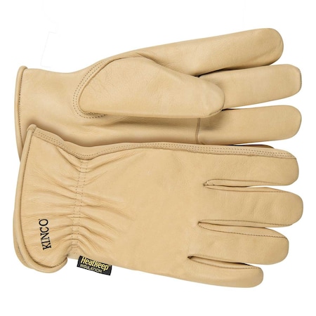 Kinco Cowhide Leather, Tan, 2XL 1 PR 98RL-XXL